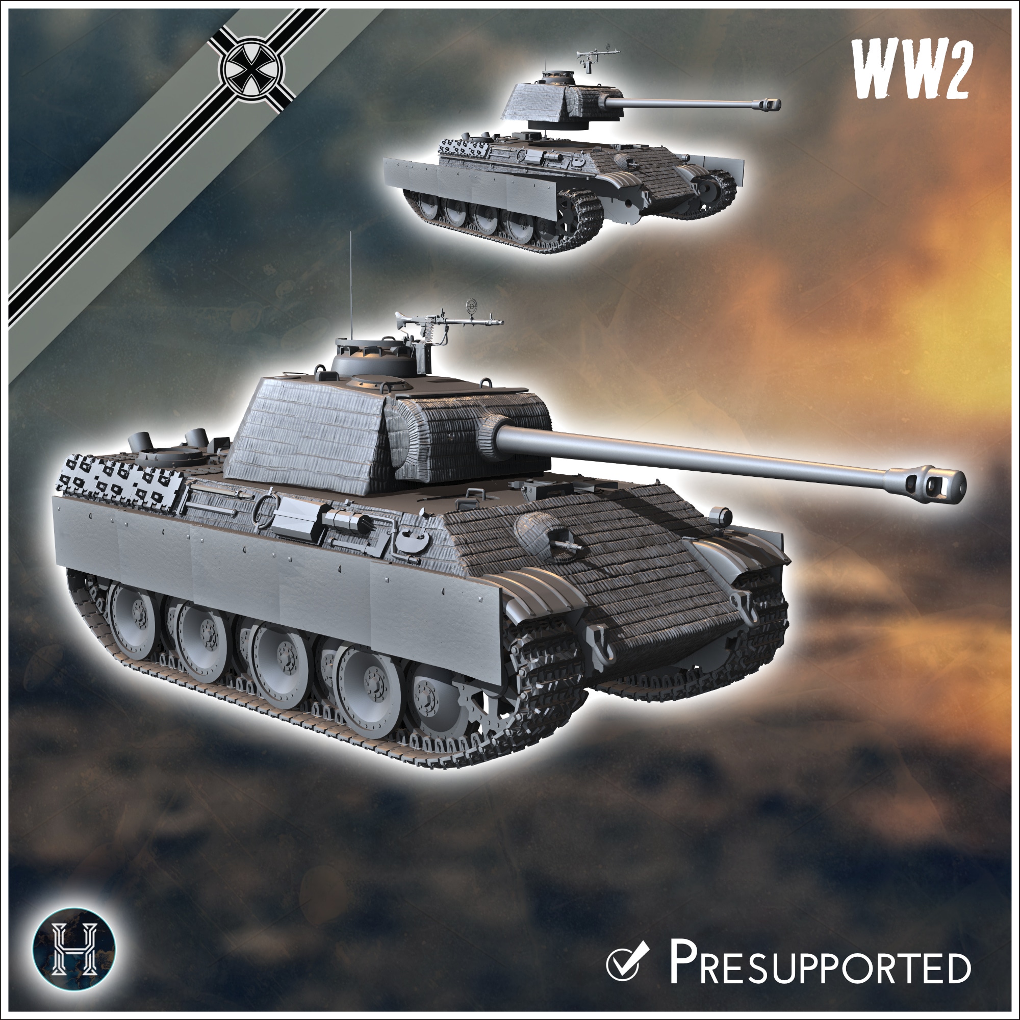 Panzer V Panther Ausf. G (open hatch version included) - Germany Eastern Western Front Normandy Italy Berlin Bulge WWII